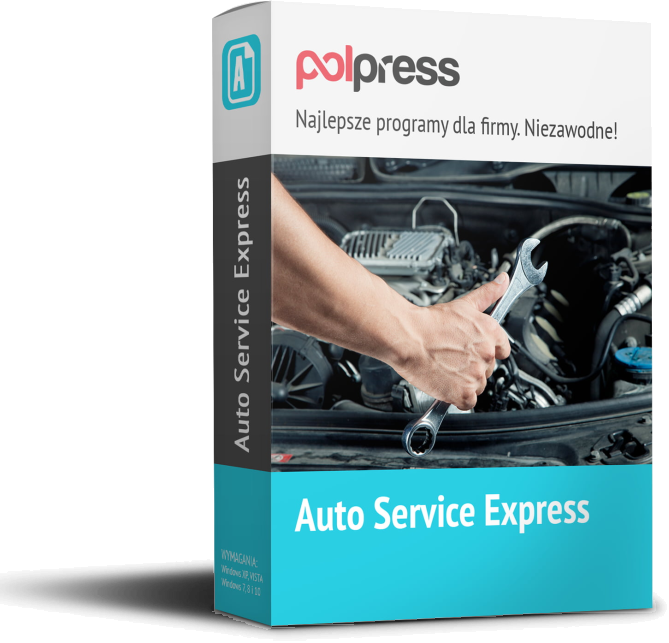 Auto Service Express – pudełko programu